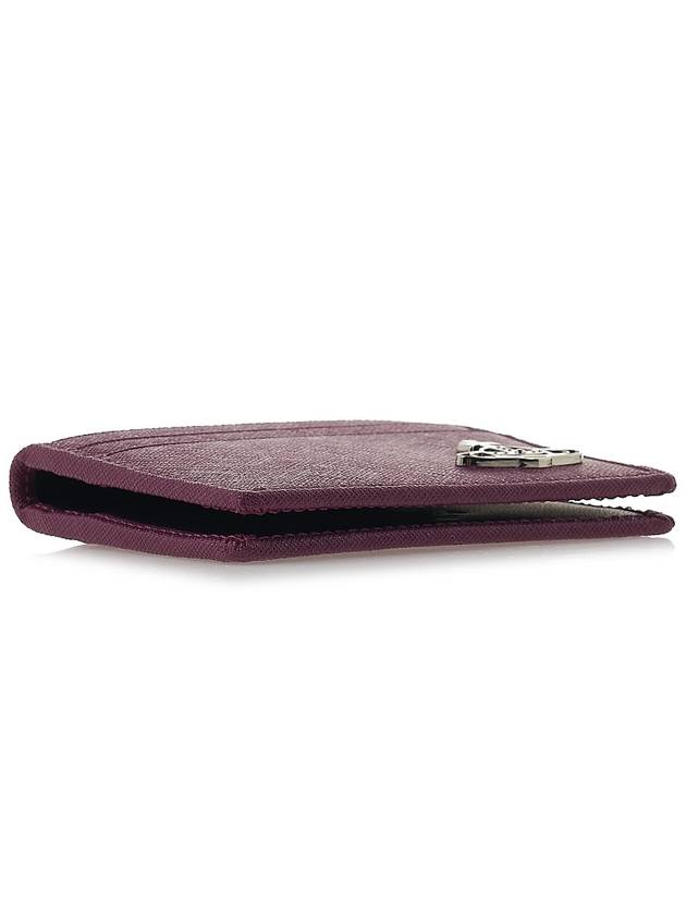 Saffiano Card Wallet Purple - VIVIENNE WESTWOOD - BALAAN 6