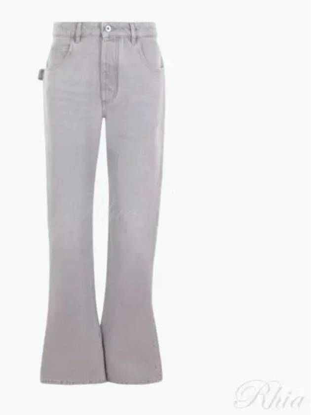 Flare Denim Jeans Light Grey Wash - BOTTEGA VENETA - BALAAN 2