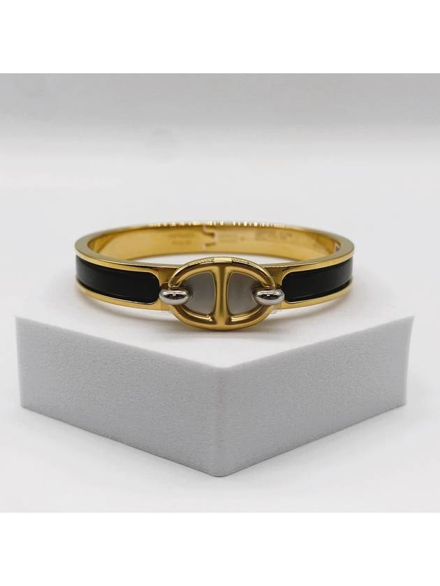 Mini Clic Chaine D'Ancre Bracelet Gold Noir - HERMES - BALAAN 2