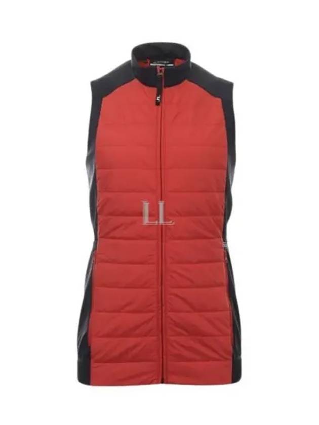 Golf Kenny Hybrid Vest Barbados Cherry - J.LINDEBERG - BALAAN 2