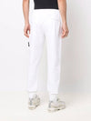 Waffen Patch Cotton Fleece Track Pants White - STONE ISLAND - BALAAN 5