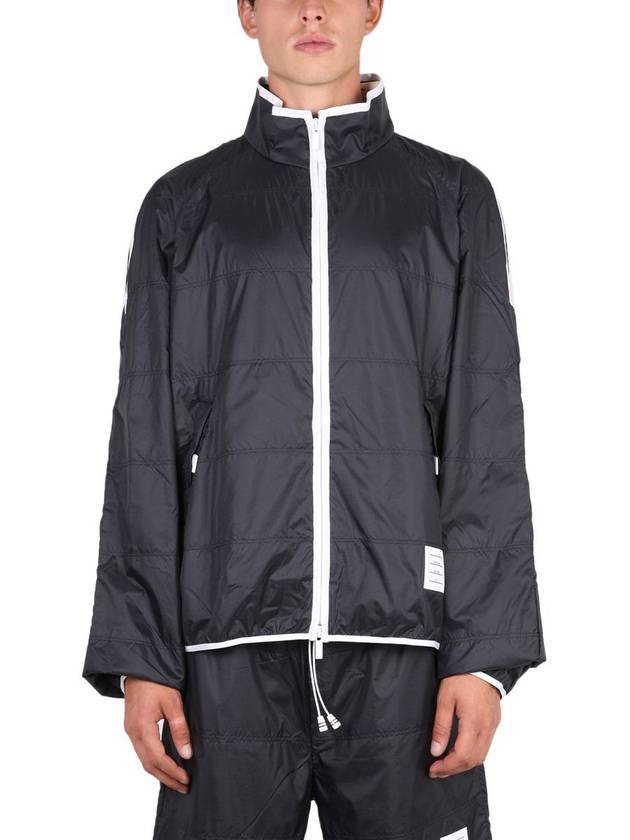 Quilted Ripstop Jersey Lining Track Jacket - THOM BROWNE - BALAAN 2