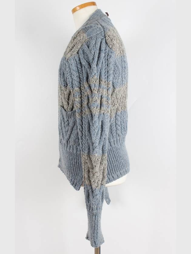 Aran cable cardigan MKC289B - THOM BROWNE - BALAAN 3