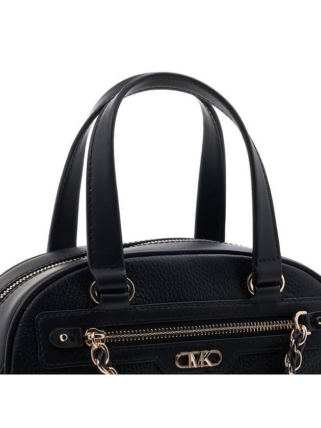 Williamsburg Satchel Small Pebbled Leather Tote Bag Black - MICHAEL KORS - BALAAN 8