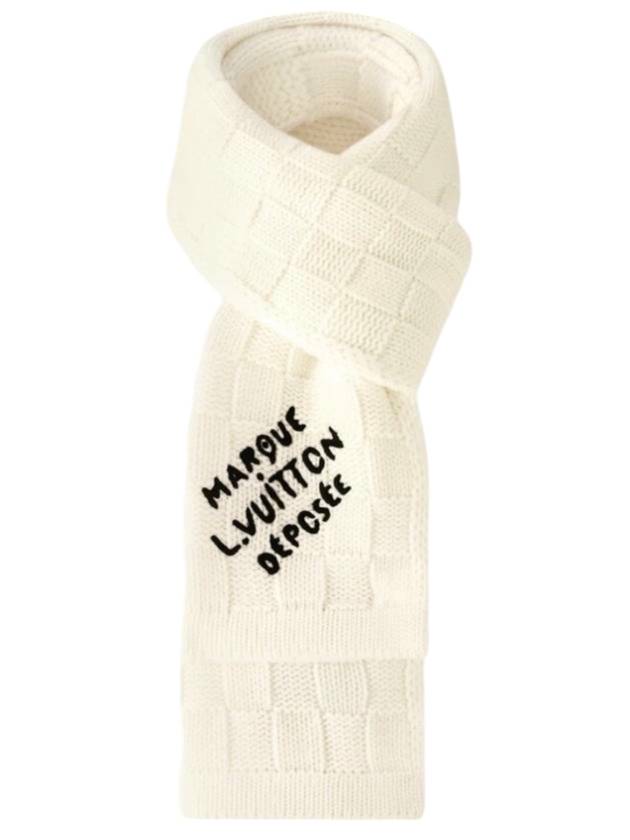 Damier Snug Scarf Cream - LOUIS VUITTON - BALAAN 1