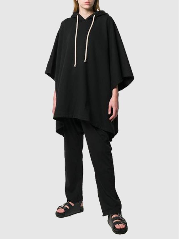 Dark Shadow Barbell Poncho Sweatshirt DS19S4234F 09 BLACK DAC003bk - RICK OWENS - BALAAN 9