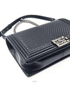 Calfskin Chevron Boy Bag New Medium - CHANEL - BALAAN 6