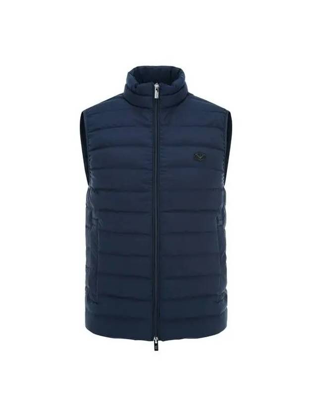 Men s Logo Patch Duck Down Padding Vest Navy 271835 - EMPORIO ARMANI - BALAAN 1