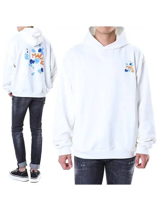 Dripping Flower Logo Hoodie White - MARNI - BALAAN 3