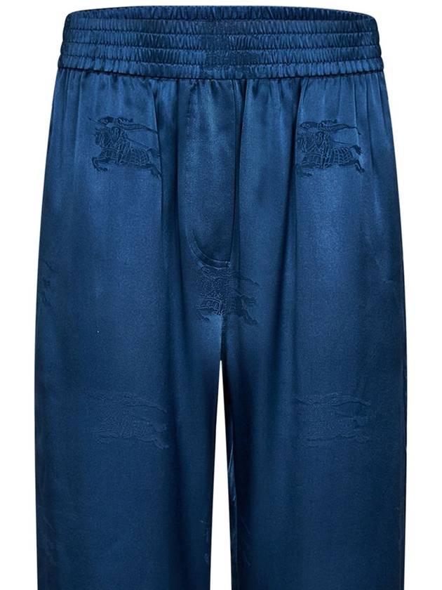 EKD Silk Jacquard Wide Pants Blue - BURBERRY - BALAAN 4