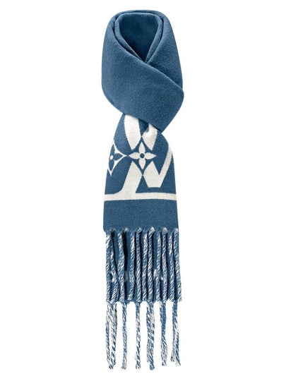 LV Smash Scarf Muffler Blue M79129 - LOUIS VUITTON - BALAAN 2