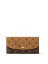 Emilie Monogram Reverse Canvas Long Wallet Brown - LOUIS VUITTON - BALAAN 2