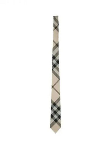 check pattern silk tie - BURBERRY - BALAAN 1