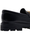 Triomphe Chain Polished Bull Margaret Loafers Black - CELINE - BALAAN 11