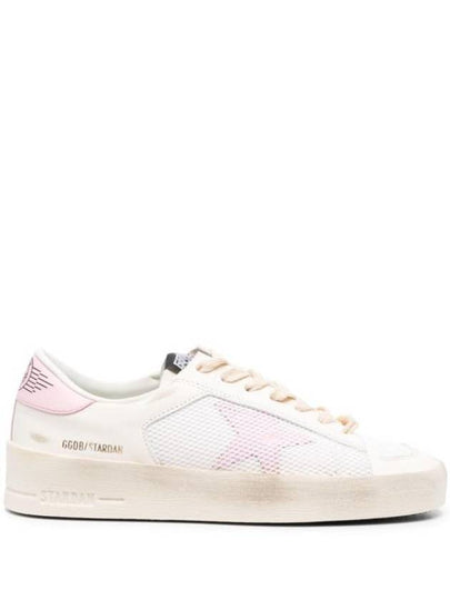 Star Dan Mesh Leather Low Top Sneakers White - GOLDEN GOOSE - BALAAN 2