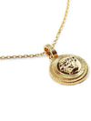 Medusa Pendant Necklace Gold - VERSACE - BALAAN.