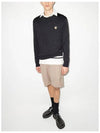 Fox Head Patch Regular Round Neck Pullover Knit Top Anthracite Melange - MAISON KITSUNE - BALAAN 4