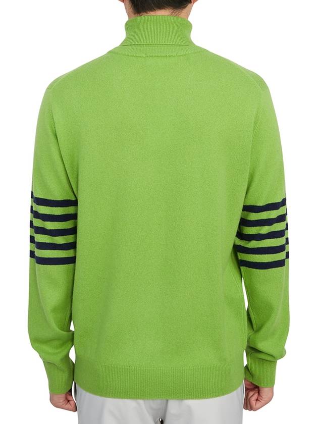 Golf wear men s neck polar knit MLM 2C AB02 LIME - MARK & LONA - BALAAN 5