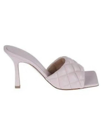 Quilted Nappa Sandal Heels Light Pink - BOTTEGA VENETA - BALAAN 2