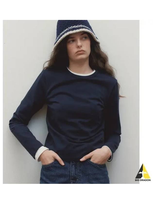 BASIC LONG SLEEVE NAVY - BENSIMON - BALAAN 1