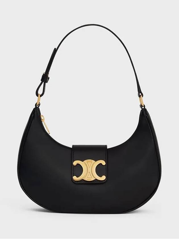 Ava Triomphe Smooth Calfskin Shoulder Bag Black - CELINE - BALAAN 2