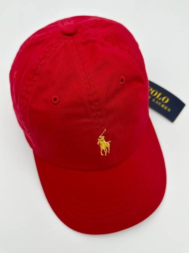 Logo Detail Ball Cap Red - POLO RALPH LAUREN - BALAAN 5