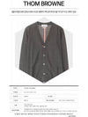 Men's Classic Three-Stripe Backstripe Wool Cardigan Dark Grey - THOM BROWNE - BALAAN 3