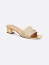 D-Way Cotton Mule Heel Beige - DIOR - BALAAN 2