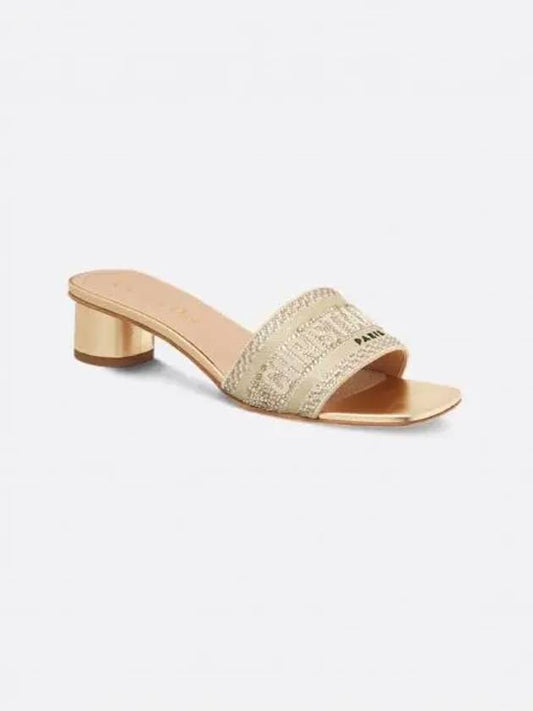 D-Way Cotton Mule Heel Beige - DIOR - BALAAN 2