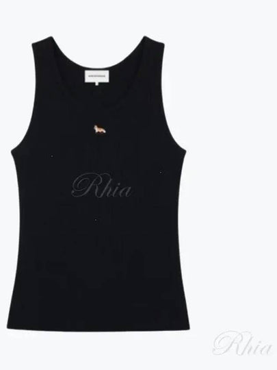 Baby Fox Cotton Sleeveless Black - MAISON KITSUNE - BALAAN 2