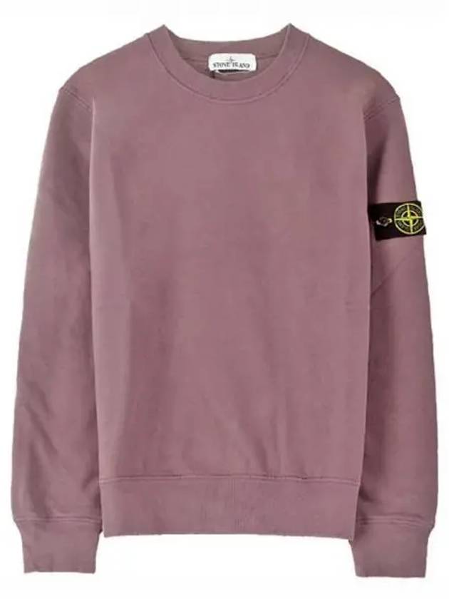 Wappen Patch Crewneck Sweatshirt Magenta Purple - STONE ISLAND - BALAAN 2