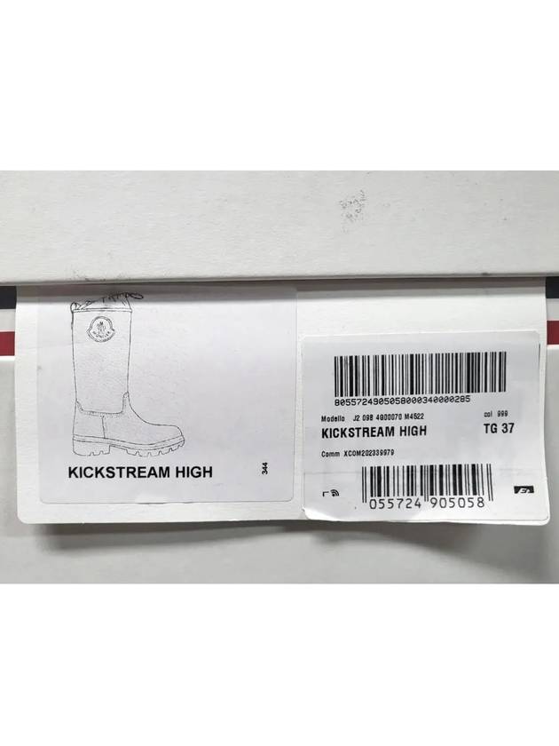 Kickstream High Rain Boots Black - MONCLER - BALAAN 8