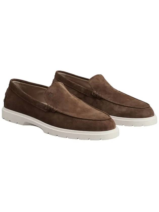 Suede Slipper Loafers Brown - TOD'S - BALAAN 5