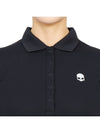 Women's Golf Picket Logo Short Sleeve PK Shirt Black - HYDROGEN - BALAAN 7