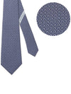 Gancini Print Silk Tie Bluemarine - SALVATORE FERRAGAMO - BALAAN 2