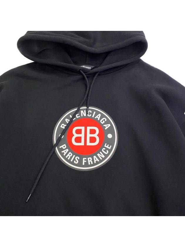 Paris Circle Logo Hoodie Black - BALENCIAGA - BALAAN 4