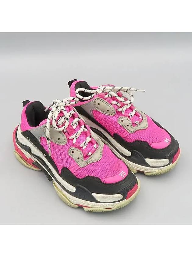 524039 Pink Black Two Tone Color Triple S Women Sneakers 35 - BALENCIAGA - BALAAN 6