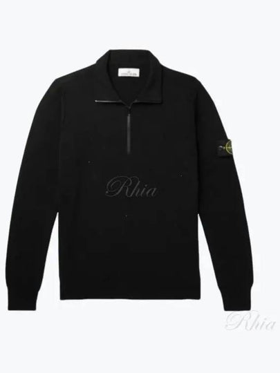 Soft Cotton Knit Top Black - STONE ISLAND - BALAAN 2