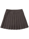 Wool pleated skirt BROWN WOMAN - MALBON GOLF - BALAAN 2