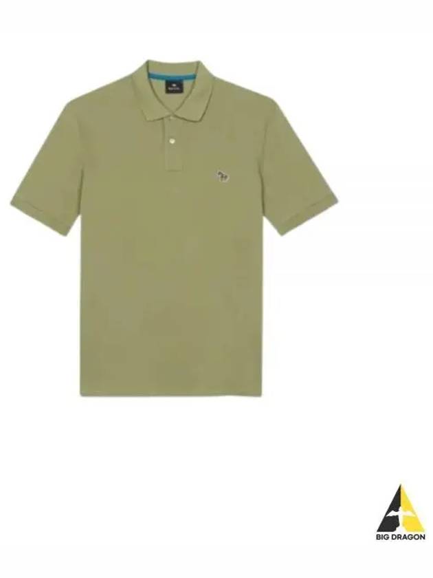 Zebra Regular Fit Polo Shirt Khaki - PAUL SMITH - BALAAN 2