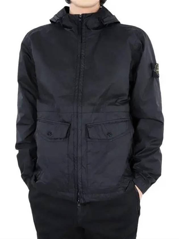 Membrana 3L TC Hooded Jacket Blue - STONE ISLAND - BALAAN 3