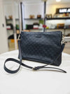 Micro Cima Logo Navy Clutch Bag 473882 - GUCCI - BALAAN 4