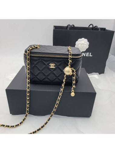 Vanity Rectangular Gold Ball Black Lambskin 24 Years Latest Product - CHANEL - BALAAN 1