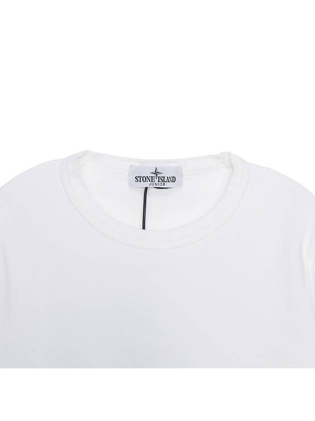 Kids Wappen Patch Crew Neck Sweatshirt White - STONE ISLAND - BALAAN 4