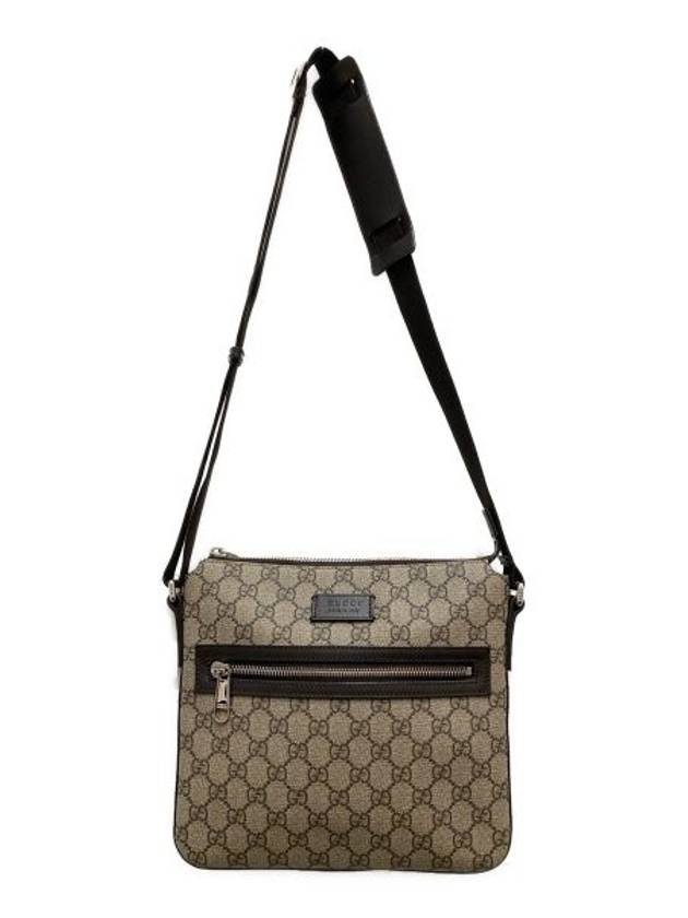 GG Supreme Canvas Small Cross Bag Beige Brown - GUCCI - BALAAN 6