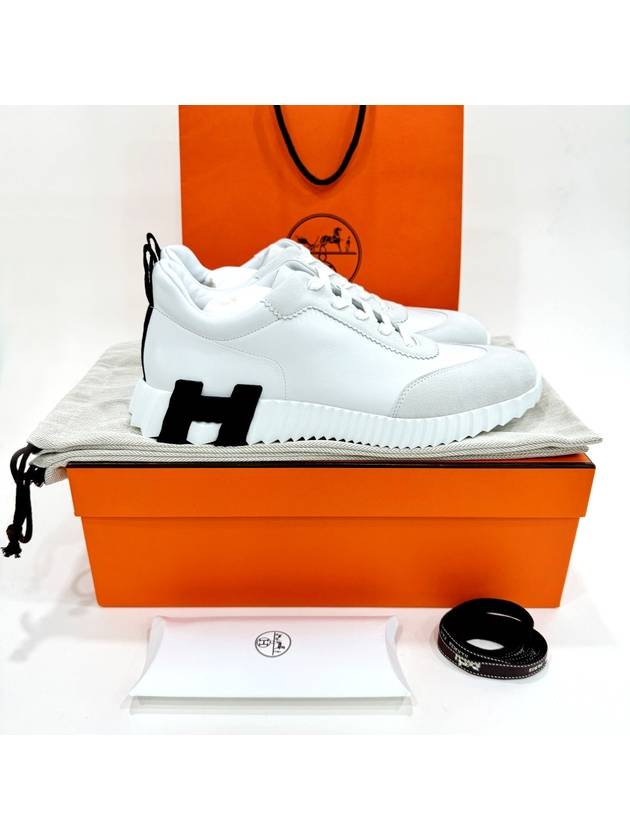 Bouncing Low Top Sneakers White - HERMES - BALAAN 11