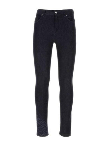 Denim Straight Pants FLP299AQLU F0QA2 Blue - FENDI - BALAAN 1