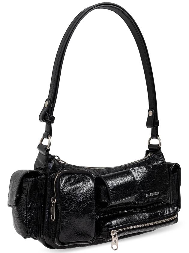 Superbusy Leather Shoulder Bag Black - BALENCIAGA - BALAAN 5