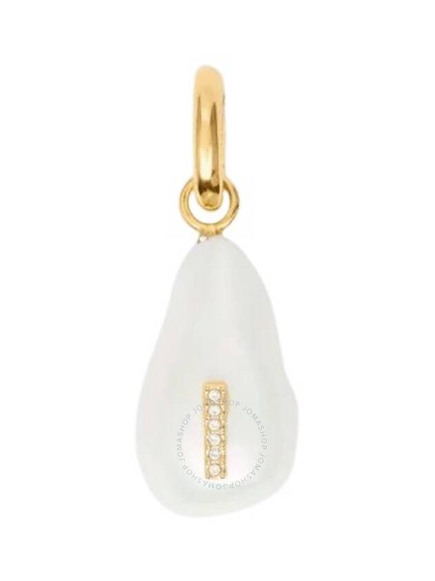 Burberry Ladies Lg/Mother Of Pearl Crystal Letter I Charm - BURBERRY - BALAAN 1