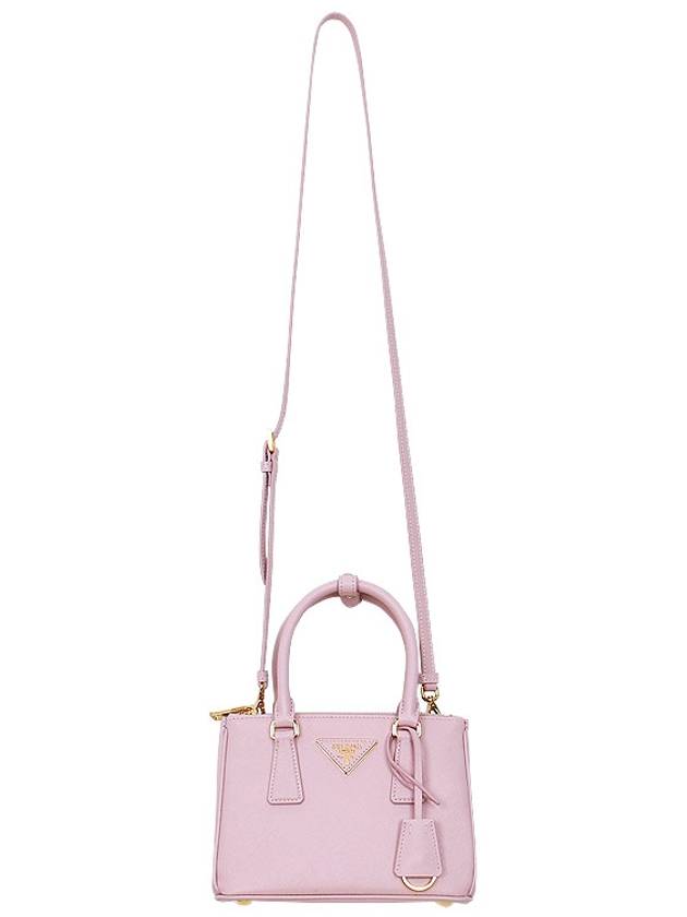 Galleria Saffiano Leather Mini Tote Bag Alabster Pink - PRADA - BALAAN 4